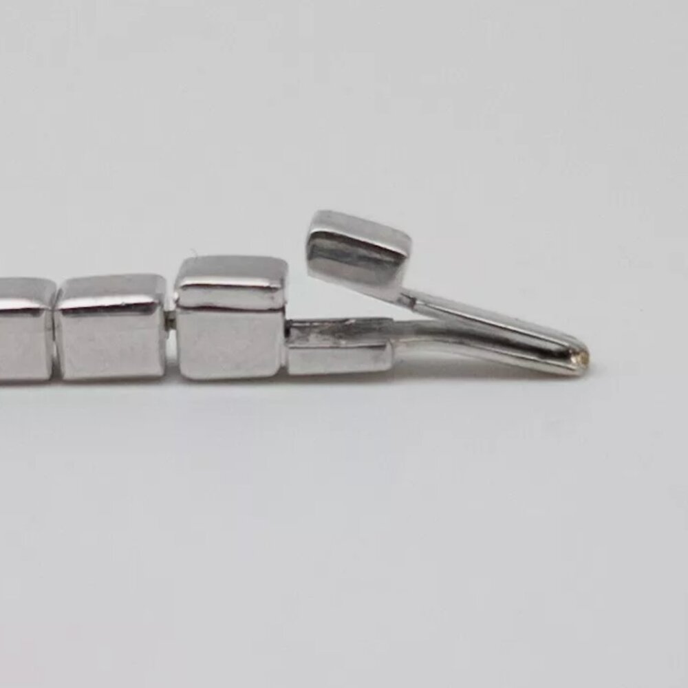 CHOPARD SIGNED 5MM WHITE GOLD BRACELET - Picture 4 of 6